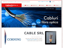 Tablet Screenshot of cablurioptice.ro